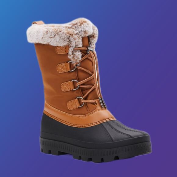 Ladies Size 6 Temp Rated Water & Skid Resitant Winter Snow Boots - Picture 1 of 12